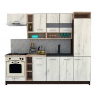 Bucatarie COSSY NEW 250 A1 Wenge / Decor K001